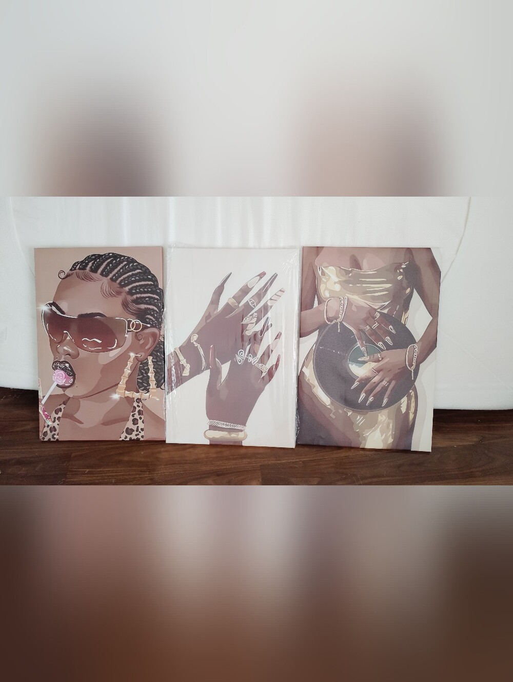 3pc Glam Y2K Room Decor Canvas Set.